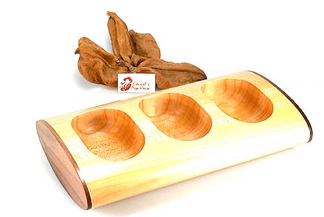 Pipe Holder Acer-/Walnut tree design for 3 Pipes